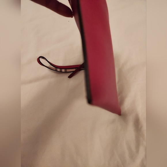 Burberry Red Leather Clutch - EUC - Picture 4 of 6